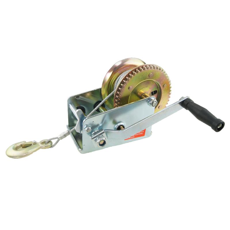 Two Speeds Hand Winch Wire Cable 900KG freeshipping - Aimtools