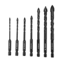 Multi Purpose Drill bit set 6PCs Cross head 4 5 6 8 10 12