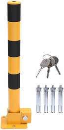 Yellow & Black  Car Parking Space Lock Bollard freeshipping - Aimtools