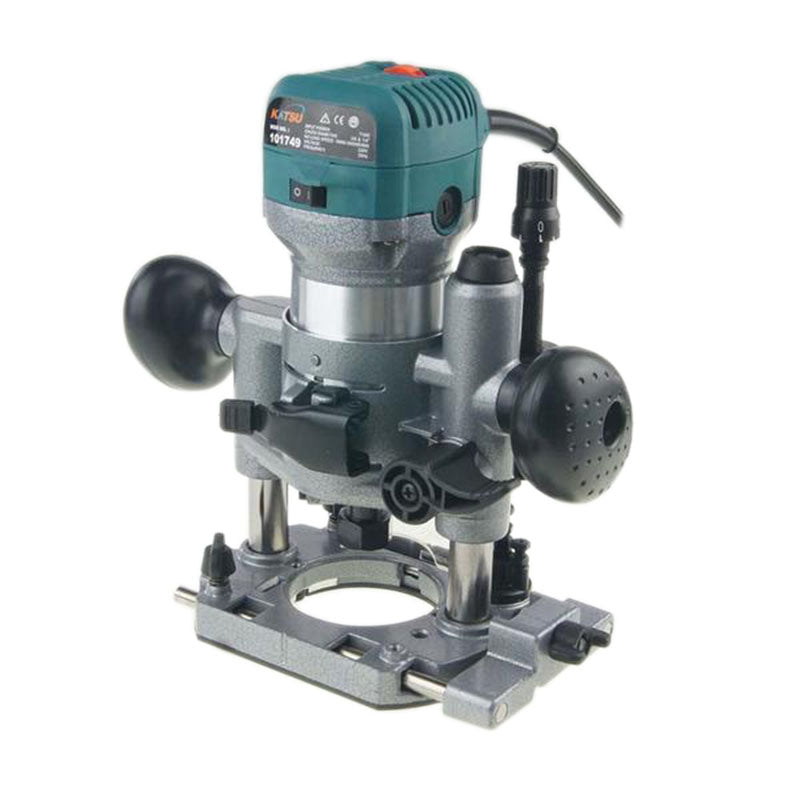 Hand Trimmer Wood Router With Tilt & Plunge Base 220V