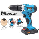 KATSU Cordless Impact Drill 18V With Accessories and 2 Batteries freeshipping - Aimtools