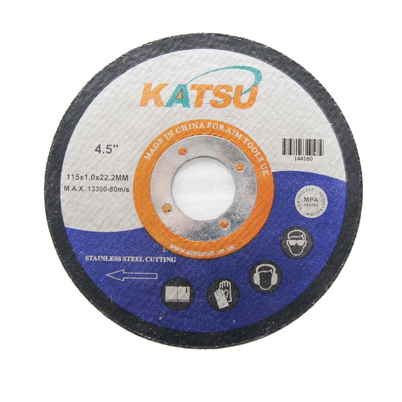 Stainless Steel Abrasive Cutting Disc 115mm 10pcs Pack freeshipping - Aimtools
