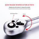 Socket Set Heavy Duty 46PCs 1/4”