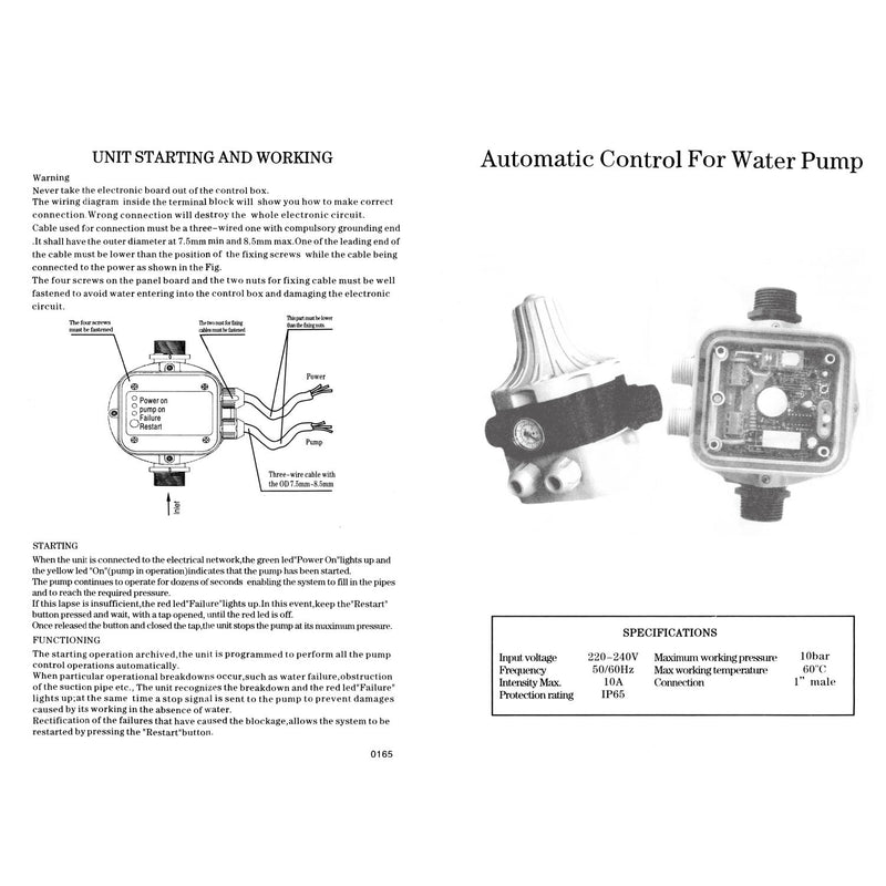 Automatic Adjustable Switch Water Pump Pressure Control freeshipping - Aimtools
