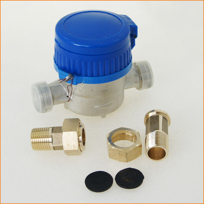 Cold Water Flow Meter Brass 15mm Dry Dial freeshipping - Aimtools