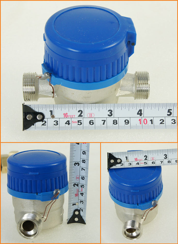 Cold Water Flow Meter Brass 15mm Dry Dial freeshipping - Aimtools