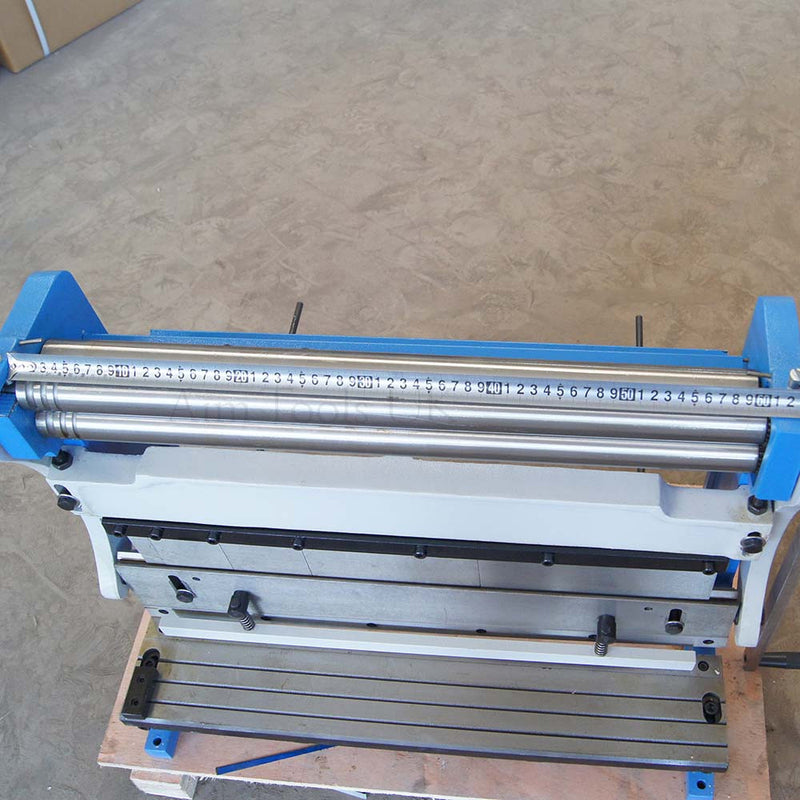 Manual Sheet Metal Shear Brake Roller Bending Machine 610mm 3-In-1 freeshipping - Aimtools