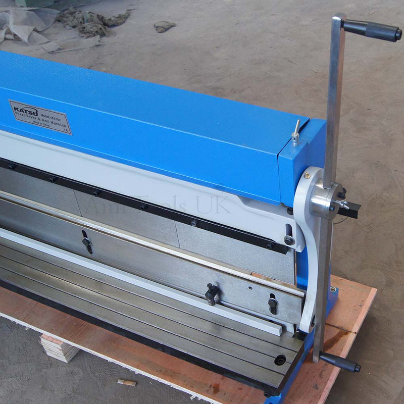 Manual Sheet Metal Shear Brake Roller Bending Machine 1016mm 3-In-1 freeshipping - Aimtools