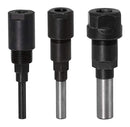 Router Bit Extension Shank 3PCs set 1/4",1/2, 8mm 133380+81+82