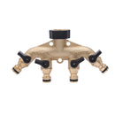 Garden Water Tap Auto 4 Way Connector
