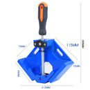 Aluminium Corner Vice Blue