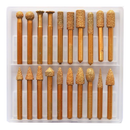 Electro Plated Diamond Burr 20pcs Coarse Grit 6mm