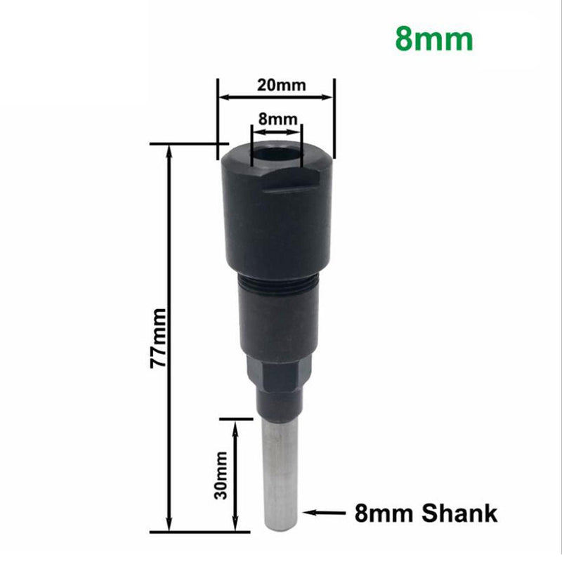 Router Bit Extension Shank 8-8mm