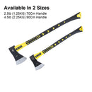 Axe With Fiber Handle Yellow 4.5Lb 90CM