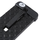 Car Doorstep Foot Folding Pedal 2pcs- Black