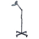 NUF 8X LED Magnifying Light with 60CM Stand 200mm Black-White
