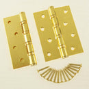 lron Hinges with 4 Bearings 1 Pair- Size: 100mm- Gold
