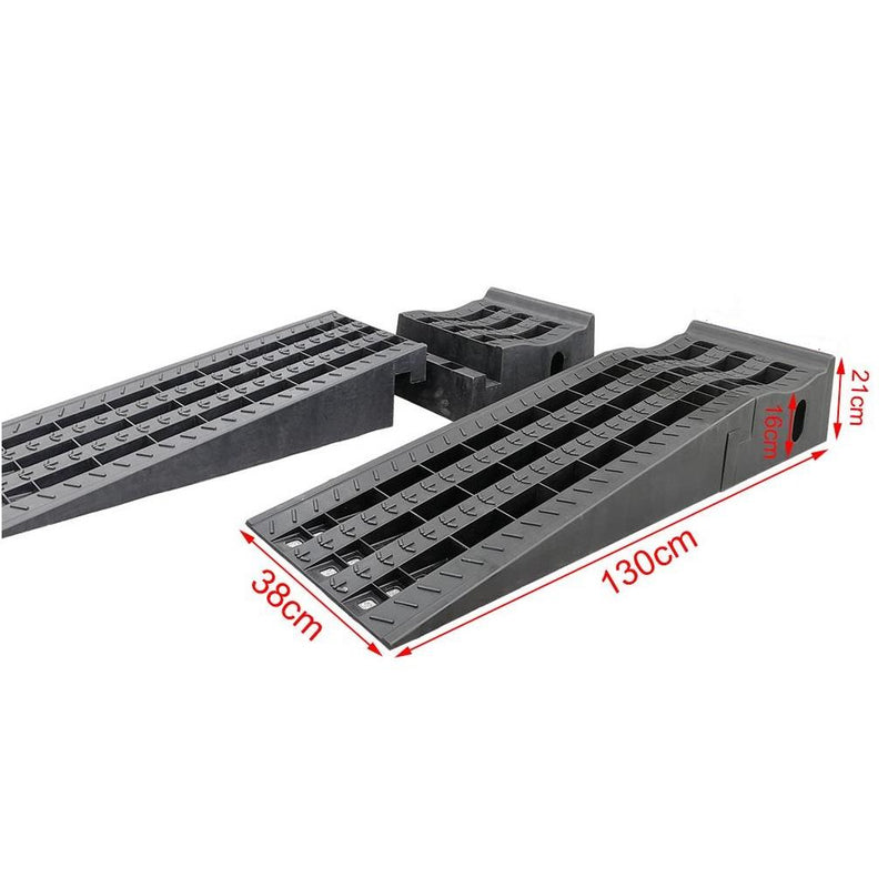 Plastic Car Ramps Extra Long Wide 130x38x210 freeshipping - Aimtools