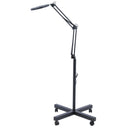 NUF 8X LED Magnifying Light with 60CM Stand 200mm Black-White