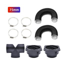 Air Vent Ducting T Pipe Outlet Exhaust Connector 75mm