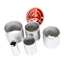 Tungsten Hole Saw Set Core Drill Bit Wall Tile Ceramic Cutter Kit 33-83mm