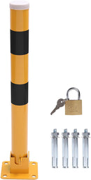 Yellow & Black  Car Parking Space Lock Bollard freeshipping - Aimtools