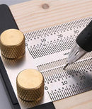 Wood Ruler Scriber With Pencil