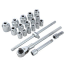 Drive Metric Socket Set 3/4"- 21Piece 19-50mm