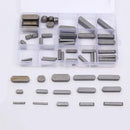 Motor Shaft Keys Set 60pcs Round Ended Feather Key Parallel Drive Shaft 3mm - 12mm