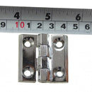 Electric Board Cover Industrial Hinges Chrome 40x40mm 1 Pair