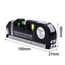Laser Level Measuring Tape Black 250cm