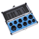 Bolt Extractor Set 10Pcs Long In Aluminium Case 9-19MM