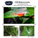 NUF Clip-On Phone Lens 4 In 1 Kit,12X Telescope Camera