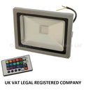 LED Floodlight Colored with Remote Control- Wattage:30w