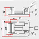 Quick Release Pillar Drill Bench Vice 75mm freeshipping - Aimtools