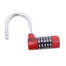 Digital Pad Lock Professional 5 Digits Red