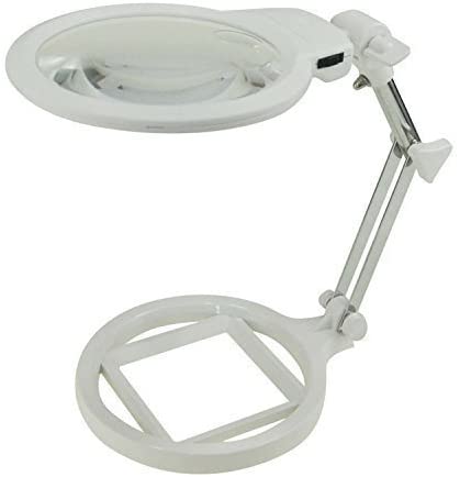 Magnifying Crafts Glass Desk Lamp
