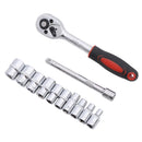 KATSU Socket Set 1/4" 12PC On Plastic Holder freeshipping - Aimtools