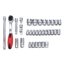 Socket Set 1/2" 32PCs In Plastic Case freeshipping - Aimtools