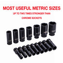 Impact Deep Socket Set 1/2" 16PCs 10~32mm freeshipping - Aimtools