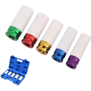 Impact Deep Socket Set 1/2" Colored 5pcs