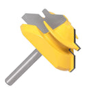 45° Joint Router Bit & 2Pcs Tongue and Groove Set 1/4" 1-1.3/8