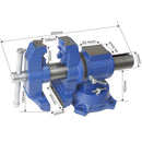 KATSU Heavy Duty Multi Purpose Steel Bench Vice freeshipping - Aimtools