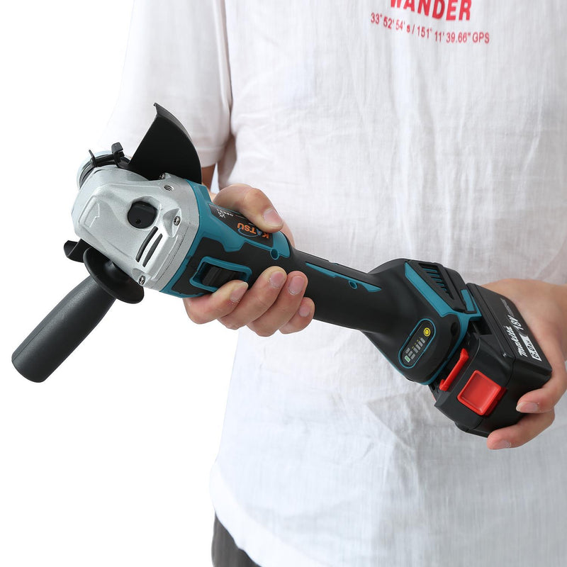 FIT-BAT Cordless Angle Grinder With Battery & 10 discs