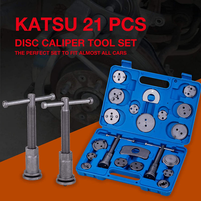 KATSU 21pc brake caliper piston rewind/wind tool kit freeshipping - Aimtools