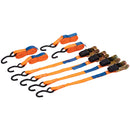 Ratchet Tie Down Strap 4PCs Set 700KG Breaking 1"x15ft freeshipping - Aimtools