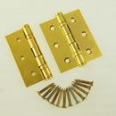lron Hinges with 4 Bearings 1 Pair - Size: 3"- Gold