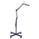 NUF 8X LED Magnifying Light with 60CM Stand 200mm Black-White