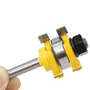 Tongue and Groove Router Bit Set 2PC Set 1/4"