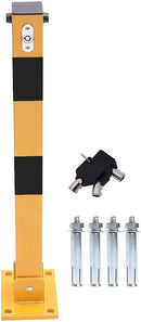 Yellow & Black  Car Parking Space Lock Bollard freeshipping - Aimtools